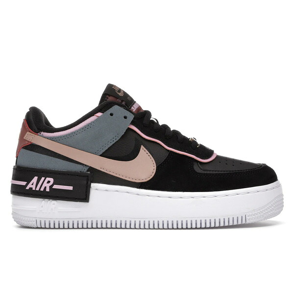 Nike ナイキ レディース スニーカー  【Nike Air Force 1 Low Shadow Black Light Arctic Pink Claystone Red (Women\u0027s)】  大きさ US_W_12 Black/Light Arctic Pink-Claystone Red-Metallic Red Bronze