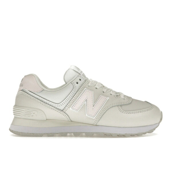 New Balance ニュー平衡にする レディース スニーカー  【New Balance 574 Cream Leather Pink (Women\u0027s)】  大きさ US_5.5(22.5糎) Cream/Pink