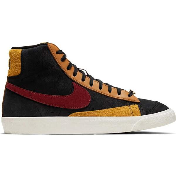 Nike ナイキ レディース スニーカー  【Nike Blazer Mid 77 Black Team Red University Gold (Women\u0027s)】  大きさ US_6(23.0糎) Black/Team Red-University Gold-Flax