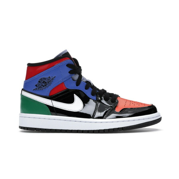 Jordan ジョーダン レディース スニーカー 【Jordan 1 Mid Multi Patent (Women's)】 サイズ US_W_10 Black/University Red-Hyper Royal|asty