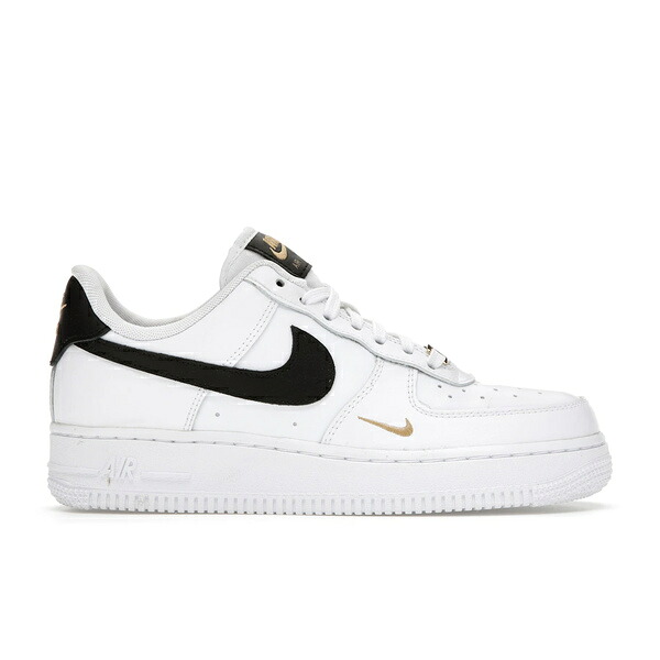 Nike ナイキ レディース スニーカー 【Nike Air Force 1 Low '07 Essential White Black Gold Mini Swoosh (Women's)】 サイズ US_6.5(23.5cm) White/Black-White-Black｜asty