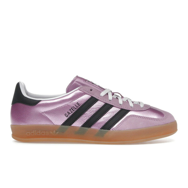 adidas アディダス レディース スニーカー  【adidas Gazelle Indoor Bliss Lilac Black (Women\u0027s)】  大きさ US_5.5(22.5糎) Bliss Lilac/Core Black/Supplier Colour