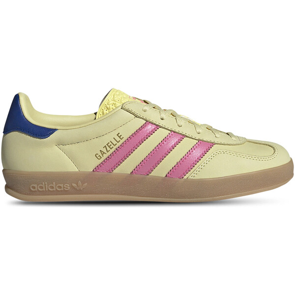 adidas アディダス レディース スニーカー 【adidas Gazelle Indoor Powder Yellow Lucid Pink Royal (Women's)】 サイズ US_8(25.0cm) Powder Yellow/Lucid Pink/Royal Blue|asty