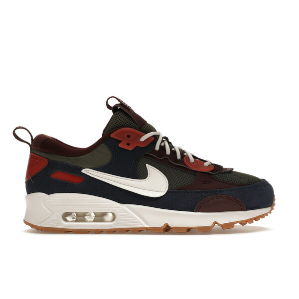 Nike ナイキ レディース スニーカー 【Nike Air Max 90 Futura Medium Olive Navy (Women's)】 サイズ US_6(23.0cm) Medium Olive/Canyon Rust/Midnight Navy/Phantom｜asty