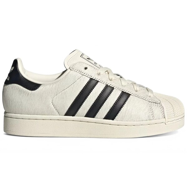 adidas アディダス レディース スニーカー 【adidas Superstar II Ponyhair Off White Core Black (Women's)】 サイズ US_W_10.5 Off White/Core Black/Off White|asty