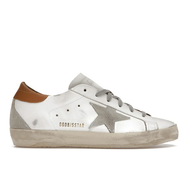 Golden Goose ゴールデングース レディース スニーカー 【Golden Goose Super-Star White Vacchetta Tan Grey Suede Patch (Women's)】 サイズ US_W_11 White/Vacchetta/Grey｜asty