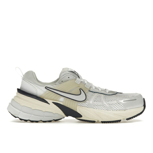 Nike ナイキ レディース スニーカー 【Nike V2K Run White Midnight Navy (Women's)】 サイズ US_6.5(23.5cm) White/Light Silver Grey/Photon Grey/Peak White/Coconut Milk White/Midnight Blue｜asty