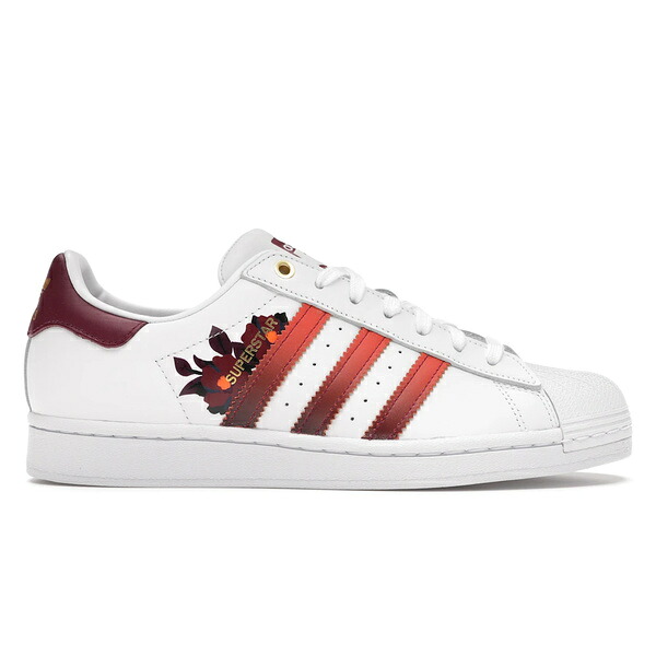 adidas アディダス レディース スニーカー 【adidas Superstar HER Studio London (Women's)】 サイズ US_9.5(26.5cm) Cloud White/Power Berry/Gold Metallic|asty