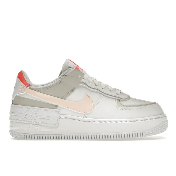 Nike ナイキ レディース スニーカー 【Nike Air Force 1 Low Shadow White Bright Mango (Women's)】 サイズ US_5.5(22.5cm) White/Bright Mango/Pearl White/Crimson Tint|asty