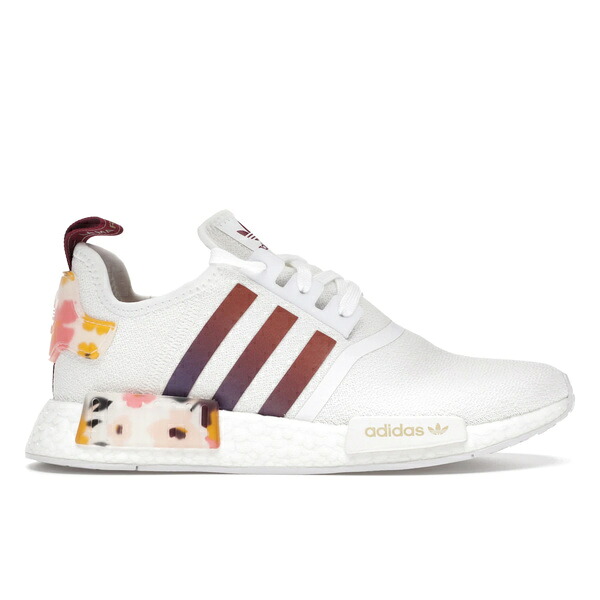 adidas アディダス レディース スニーカー 【adidas NMD R1 HER Studio London (Women's)】 サイズ US_9.5(26.5cm) Cloud White/Power Berry/Gold Metallic｜asty