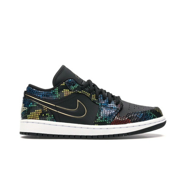 Jordan ジョーダン レディース スニーカー 【Jordan 1 Low Multicolor Snakeskin (2020) (Women's)】 サイズ US_W_10.5 Black/Metallic Gold｜asty