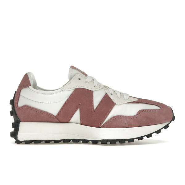 New Balance ニューバランス レディース スニーカー 【New Balance 327 Pink White Suede (Women's)】 サイズ US_8(25.0cm) Pink/White|asty