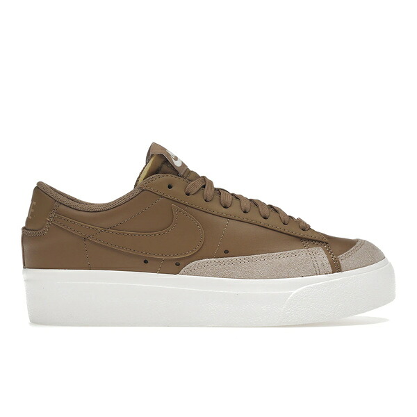 Nike ナイキ レディース スニーカー 【Nike Blazer Low Platform Dark Driftwood (Women's)】 サイズ US_9.5(26.5cm) Dark Driftwood/Hemp/Sail/Dark Driftwood｜asty 27,216円