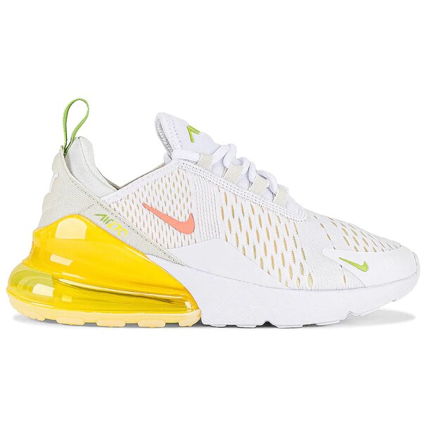 Nike ナイキ レディース スニーカー 【Nike Air Max 270 White Yellow Strike (Women's)】 サイズ US_7.5(24.5cm) White/Crimson Bliss/Yellow Strike｜asty
