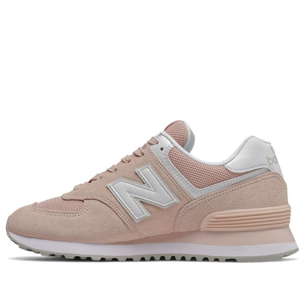 New Balance ニューバランス レディース スニーカー 【(WMNS) New Balance 574 Series Pink White B Wide WL574OAB】 サイズ US_5.5(22.5cm)|asty
