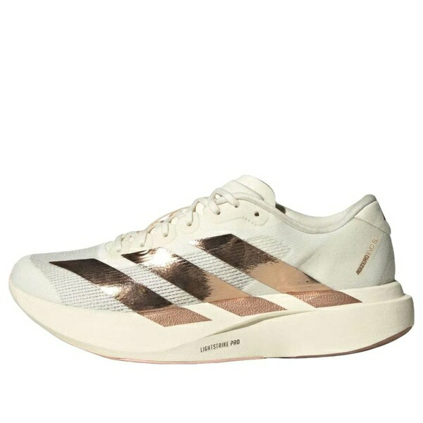 adidas アディダス レディース スニーカー 【(WMNS) adidas Adizero Evo SL \'Metallic Stripes Off White Copper\' KK1950】 サイズ US_W_10｜asty