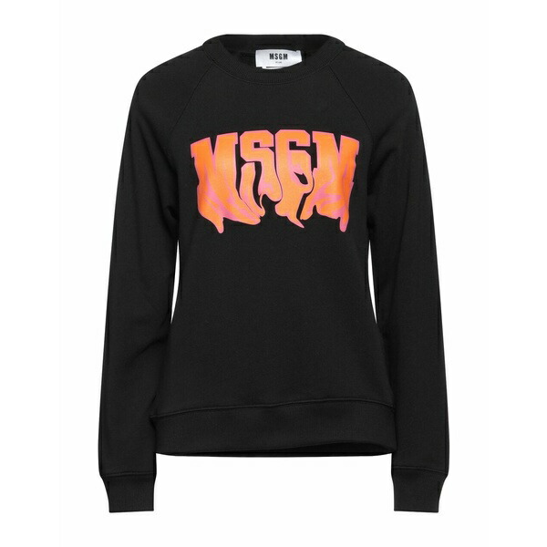 柔らかな質感の エムエスジイエム レディース パーカー スウェットシャツ アウター Sweatshirts Black 