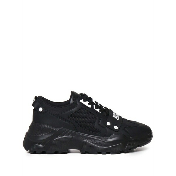 呼びりん探し回る メンズ スニーカー シューズ Logo-print sneakers  Black