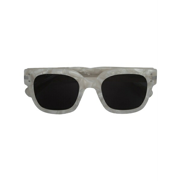 アミリ レディース サングラス&アイウェア アクセサリー Square logo sunglasses White|asty