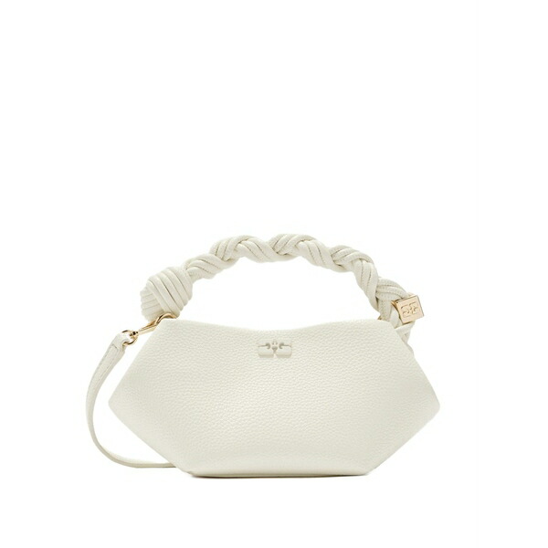 ガニー レディース トートバッグ 御徒面子 Mini bou logo-plaque tote bag White