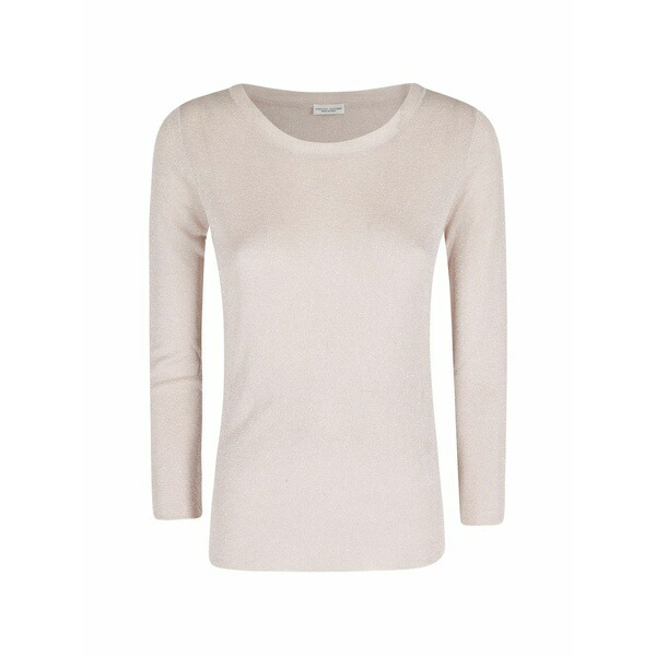 ロベルトコリーナ レディース 編み物\u0026スウェーター アウター Metallic-effect fine-knit sweater Neutrals