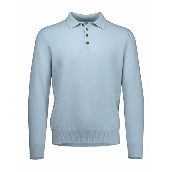 アリュード メンズ スポーツシャツ トップス Cashmere polo shirt Blue