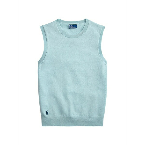 ラルフローレン レディース 編み物\u0026ティーシャツ アウター Pony-embroidered sleeveless sweater Green