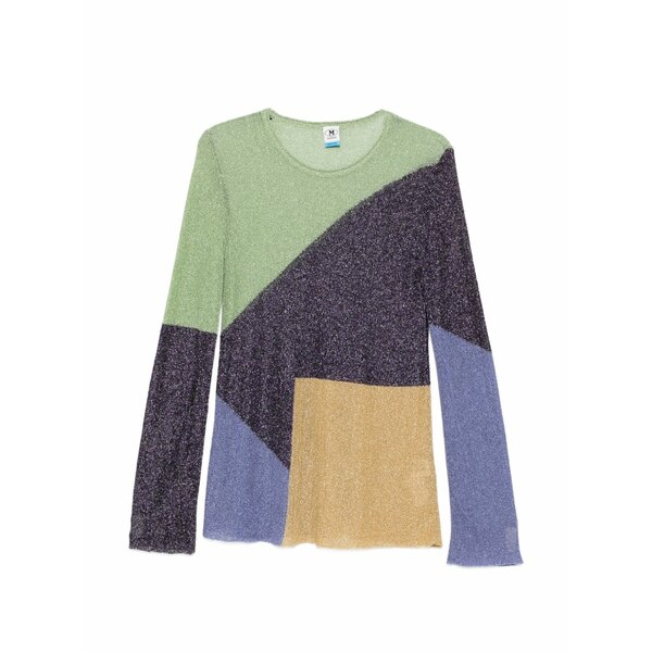ミッソーニ レディース 編み物\u0026スウェーター アウター Colour-block sweater Purple