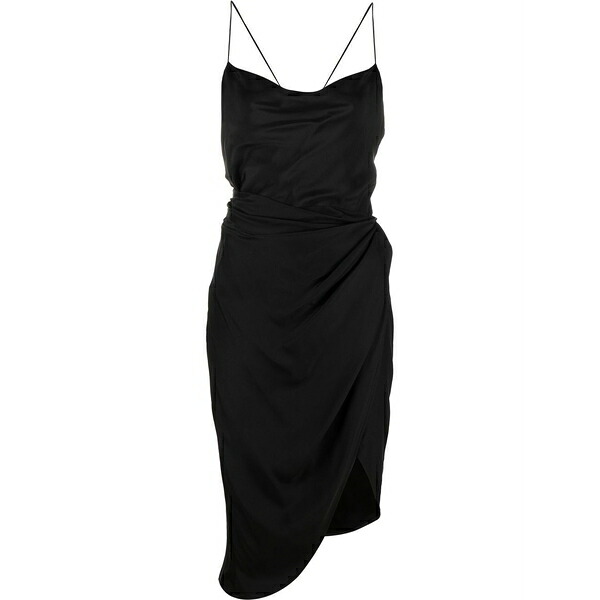 ゲージ81 レディース 衣装 トップス Shiroi draped silk asymmetric dress Black
