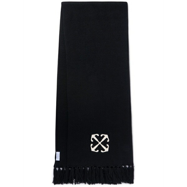 象牙色 メンズ えり巻き・袈裟・えり巻き 付属物 Arrow scarf Black