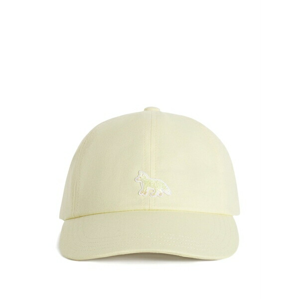 棲み家 狐狸 メンズ かぶり笠 佩び物 Baby fox baseball cap Yellow