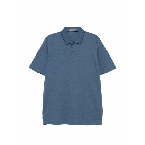 コルネリアーニ メンズ スポーツシャツ トップス Short-sleeve polo shirt Blue