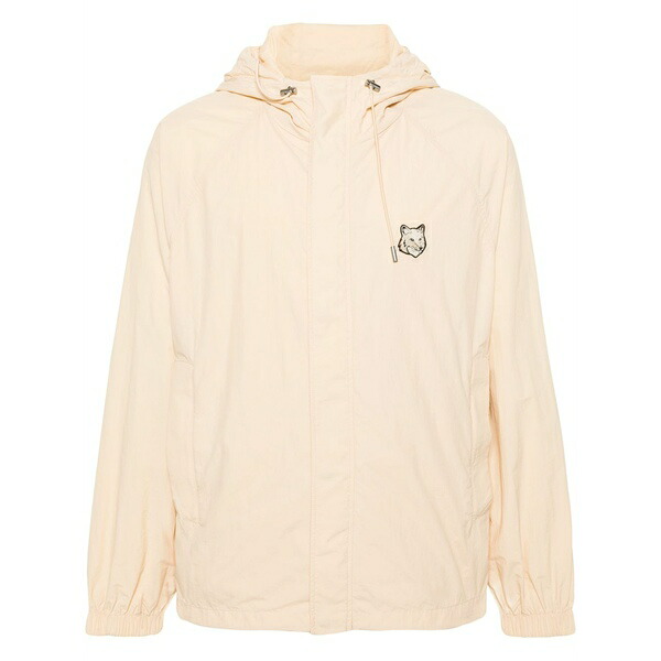 住み家 稲荷 メンズ 上衣＆上衣 アウター Chillax fox hooded windbreaker Neutrals