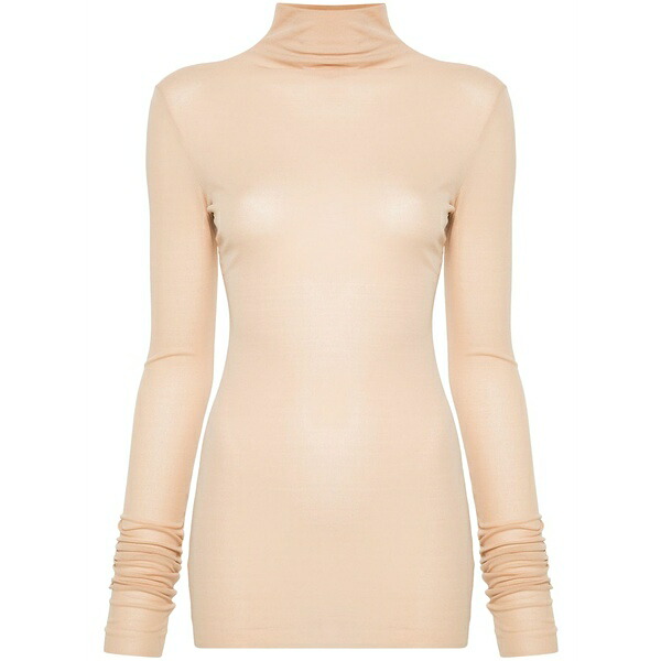 ジル・サンダー レディース ティーシャツ トップス Silk t-shirt  Neutrals