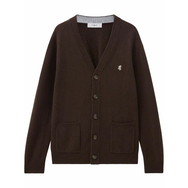 プリングル オブ スコットランド メンズ ジレー アウター Wool v-neck sweater Brown