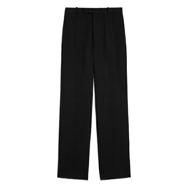 ジル・サンダー メンズ カジュアルパンツ ボトムス Gabardine wool trousers Black｜asty