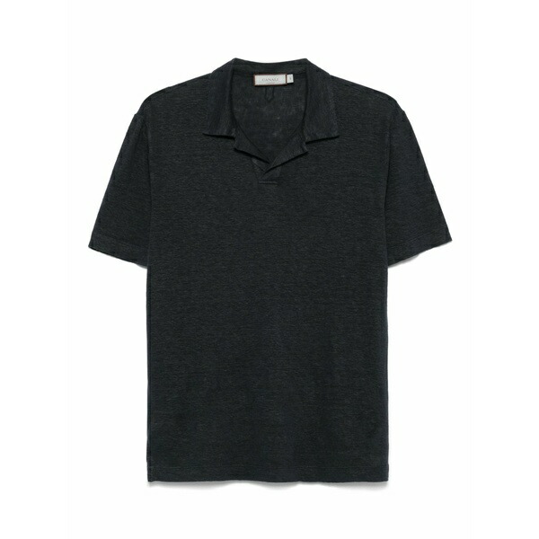 カナーリ メンズ プルオーバー トップス Linen t-shirt Blue