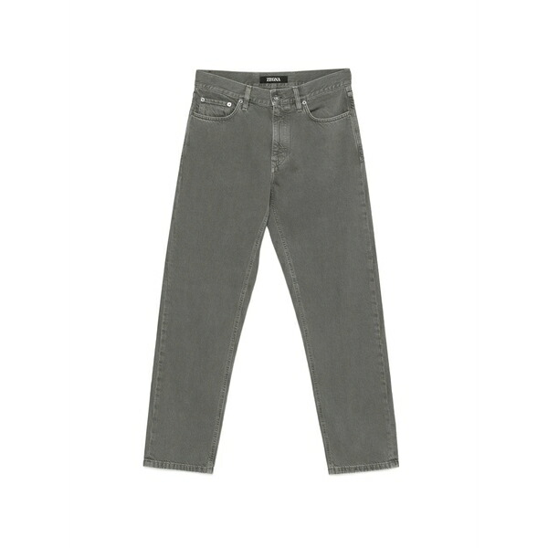 ゼニア メンズ デニムパンツ ボトムス Roccia straight-leg jeans Grey|asty