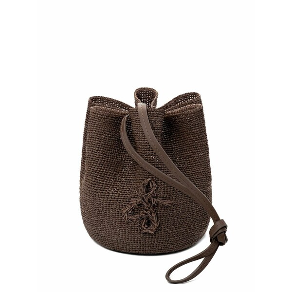 ラスランバジンスキー レディース ショルダーバッグ 御徒面子 The hatbag shoulder bag Brown