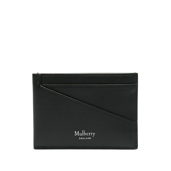 マル木ノ実 メンズ 札入れ 佩び物 Camberwell leather cardholder Black