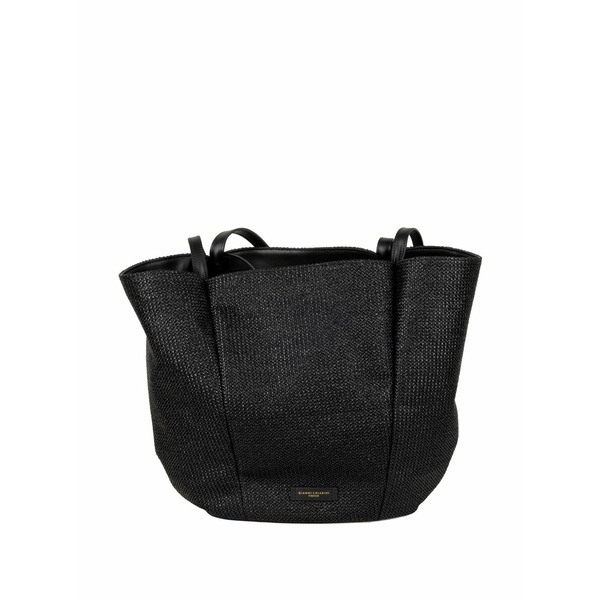 ジャンニ・キアリーニ レディース トートバッグ 御徒面子 Twist woven tote bag Black