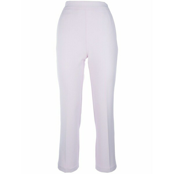 エリザベスフランキ レディース 心地好いズボン下 ボトムス Logo-plaque crepe trousers Pink