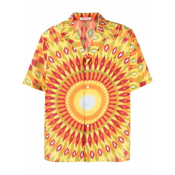 ヴァレンティノ ガラヴァーニ メンズ プルオーバー トップス Graphic-print shirt Yellow