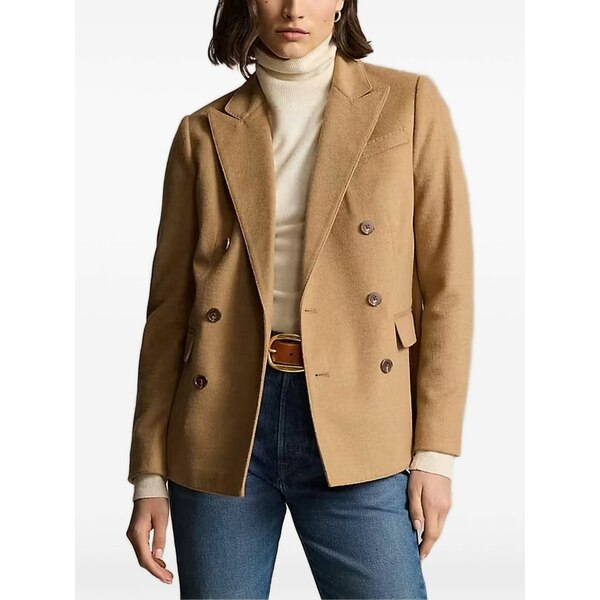 ラルフローレン レディース 上衣＆上衣 アウター Double-breasted blazer Neutrals