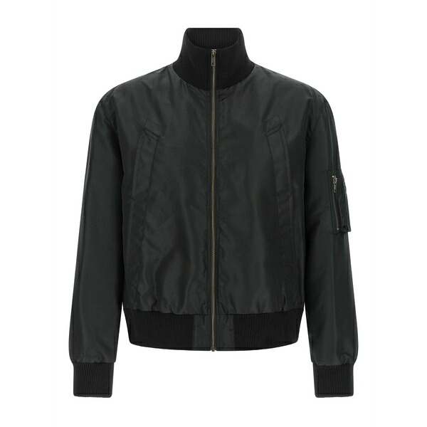 マルタンマルジェラ メンズ 上衣＆上衣 アウター High-neck bomber jacket Black