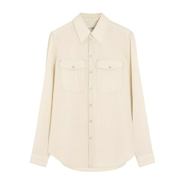 ルメール レディース プルオーバー トップス Chest-pocket long-sleeve shirt Neutrals