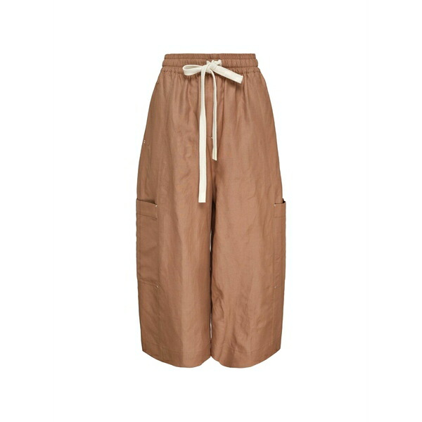 リーマシュー レディース 心地好いズボン下 ボトムス Rene drawstring-waist trousers Neutrals