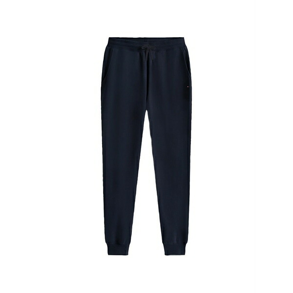 トミー ヒルフィガー メンズ 心地よいズボン下 ボトムス Drawstring-fastening track pants Blue