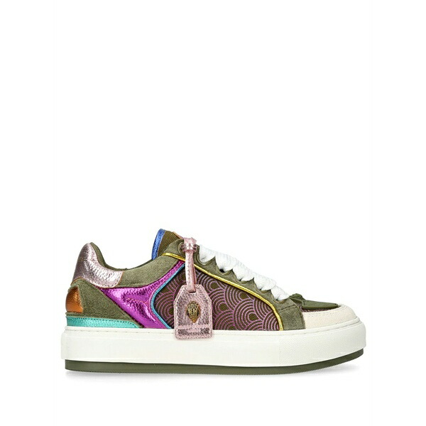 カートジェイガーロンドン レディース スニーカー シューズ Southbank tag panelled leather sneakers Green