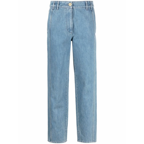 ジャンパトゥ レディース ジーンズズボン下 ボトムス Cargo low-rise tapered jeans Blue